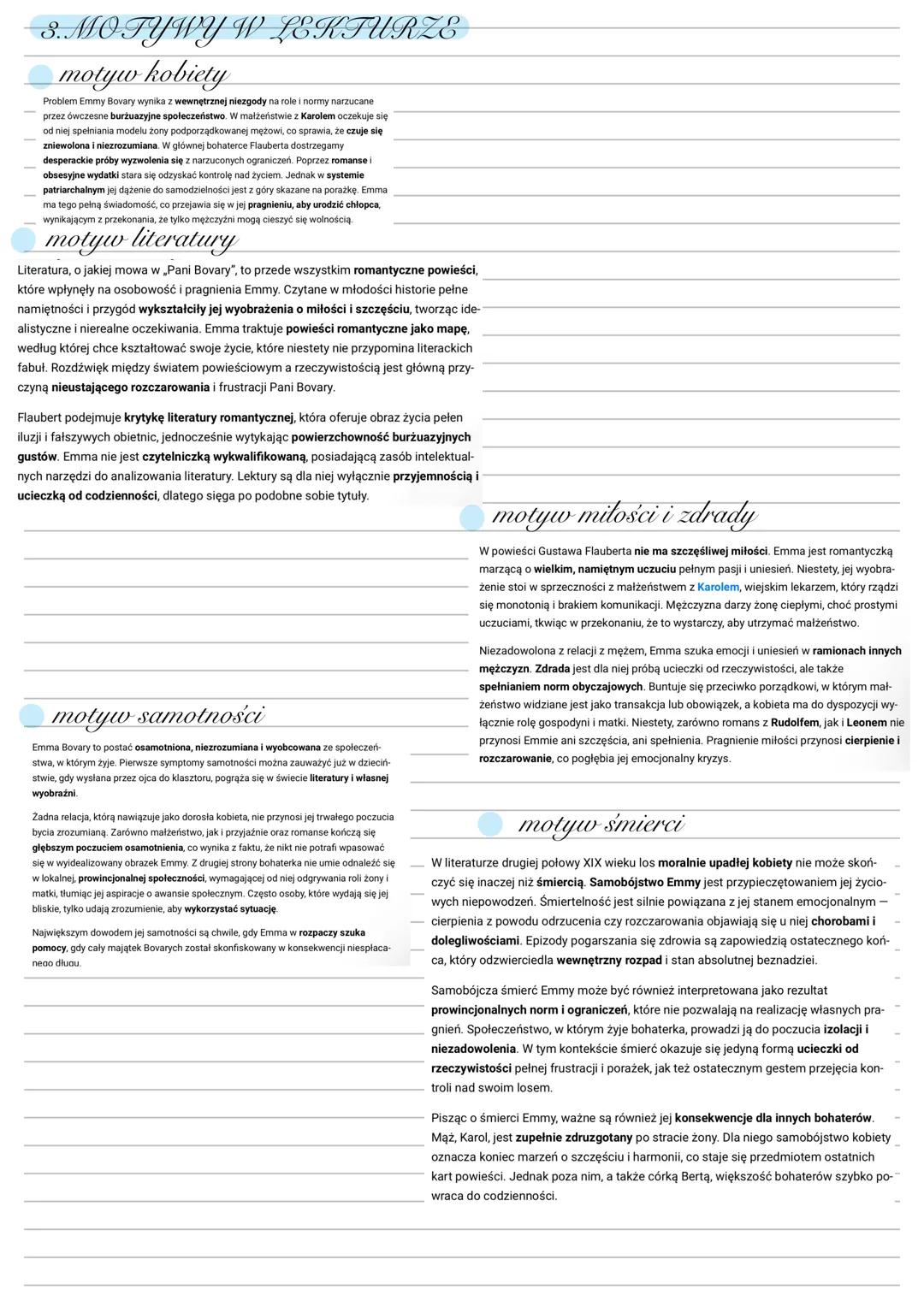 # PANI BOVARY
postawa nie przystosowania do rzeczywistości wynikająca ze zbytı
zaangażowania wy idealizowany świat książek postrzeganie re