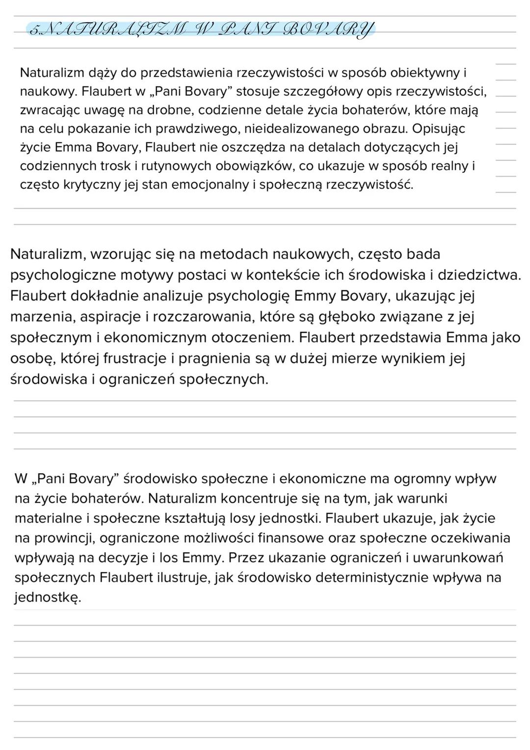 # PANI BOVARY
postawa nie przystosowania do rzeczywistości wynikająca ze zbytı
zaangażowania wy idealizowany świat książek postrzeganie re