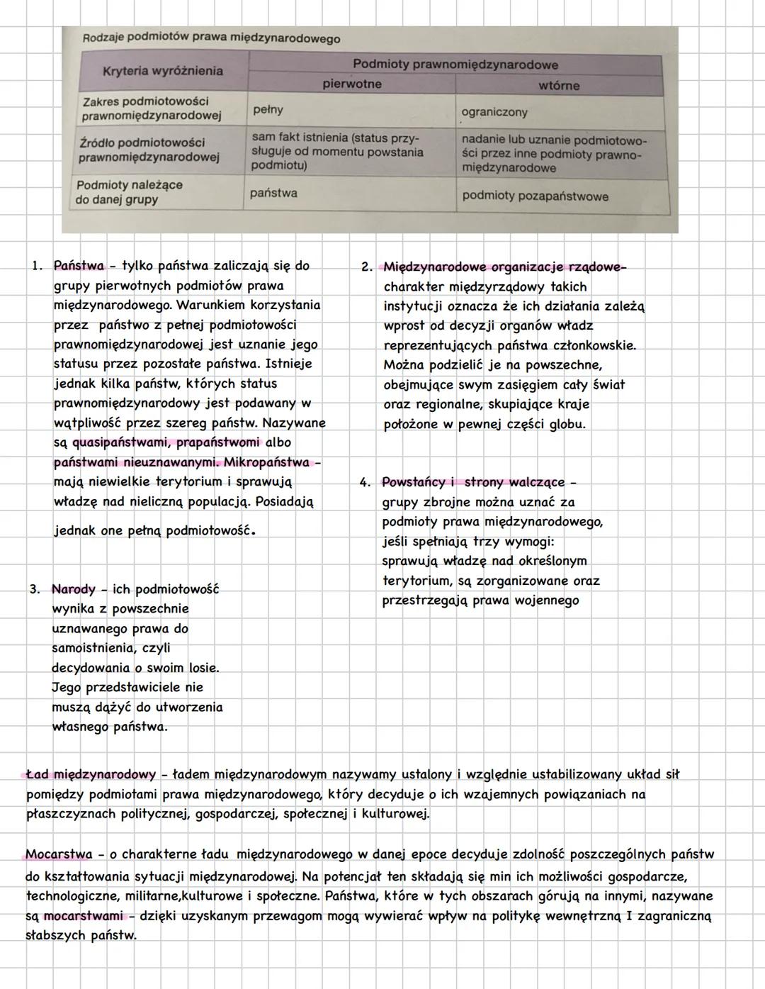 # współczesne stosunki międzynarodowe
Stosunki międzynarodowe to relacje
między państwami i innymi
podmiotami na arenie
międzynarodowej, wy