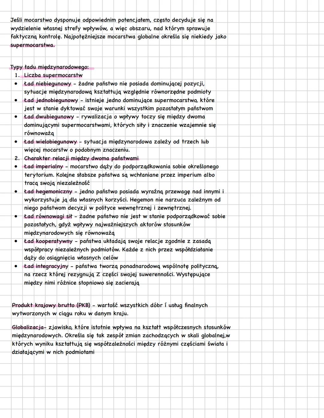 # współczesne stosunki międzynarodowe
Stosunki międzynarodowe to relacje
między państwami i innymi
podmiotami na arenie
międzynarodowej, wy