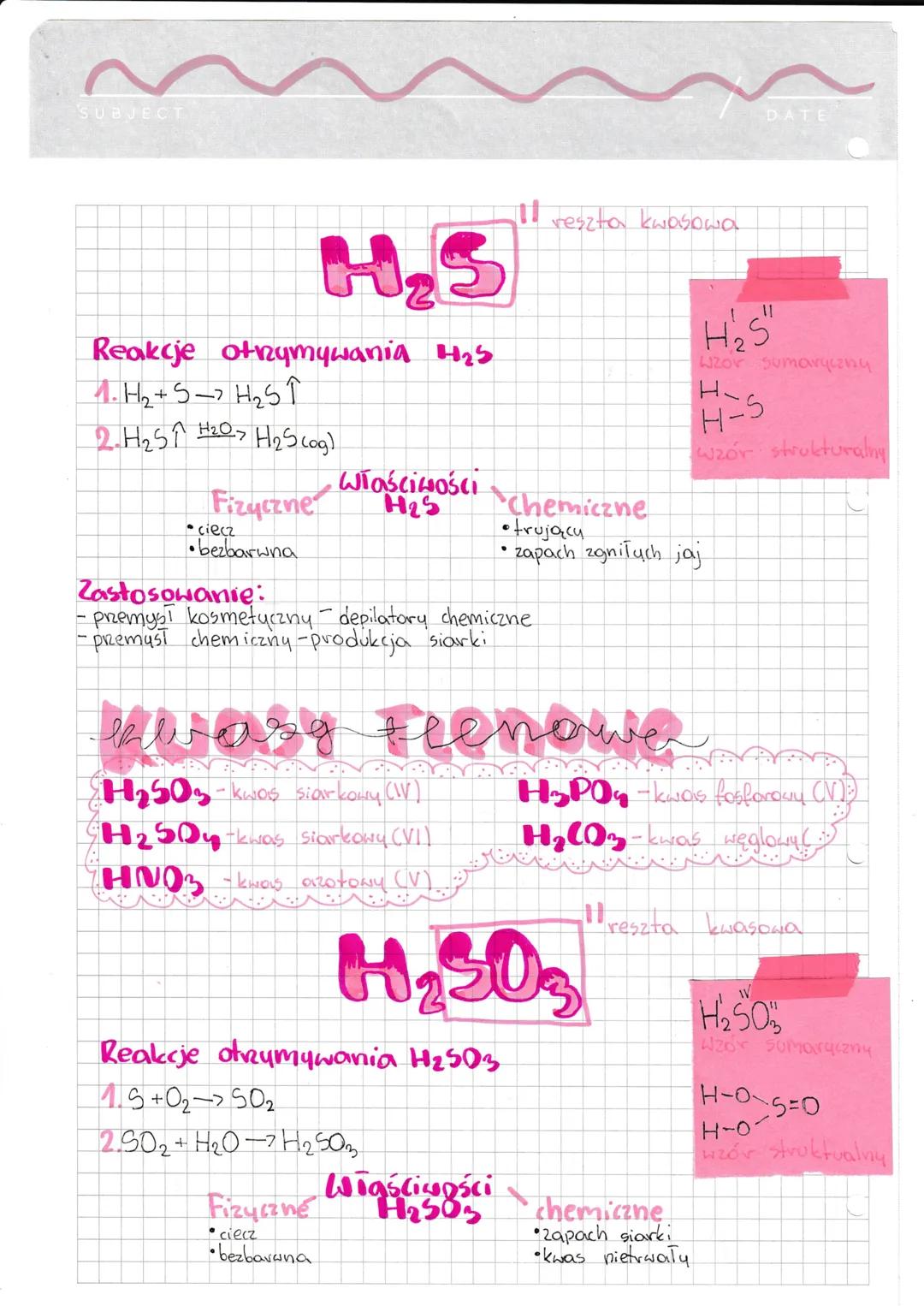 Chemia-kwasy
SUBJECT
05.10.25
DATE
WZORY | NAZWY
karasden
BUDONA kwasu
wortos
$H_mR^m$
HowtoSCIONOS
resity kwasowe,
liczba.
atomow
wodoru
kw