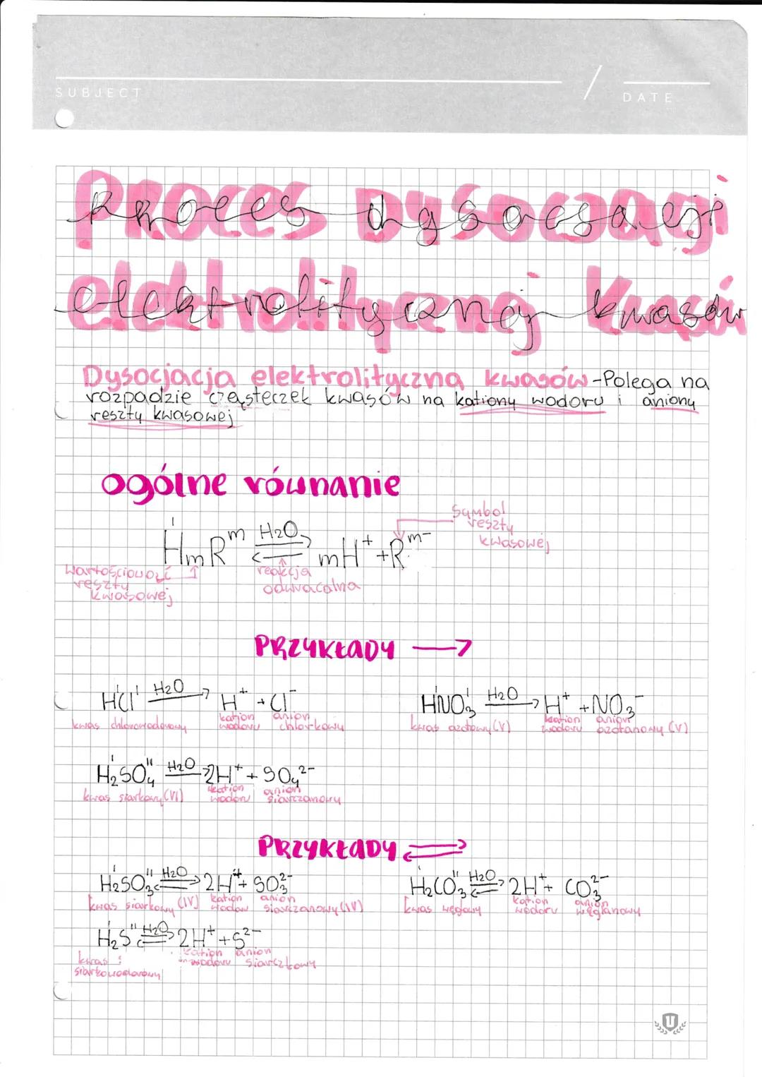 Chemia-kwasy
SUBJECT
05.10.25
DATE
WZORY | NAZWY
karasden
BUDONA kwasu
wortos
$H_mR^m$
HowtoSCIONOS
resity kwasowe,
liczba.
atomow
wodoru
kw