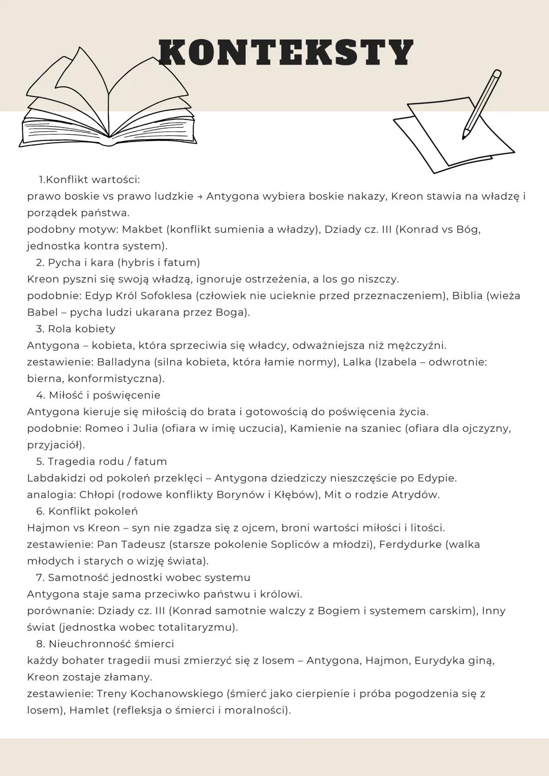 # ANTYGONA
SOFOKLES
Czas akcji
starożytność, czas mityczny; akcja trwa niecałą dobę (jedność czasu).
Miejsce akcji
Teby, pałac królewski