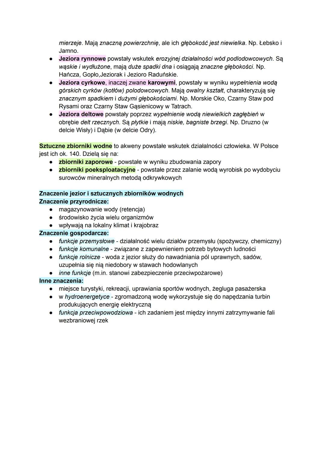 # ZASOBY WODNE POLSKI. SIEĆ RZECZNA
Bilans wodny - zestawienie ze sobą danych dotyczących przychodów i ubytków wody oraz
jej retencji w okr