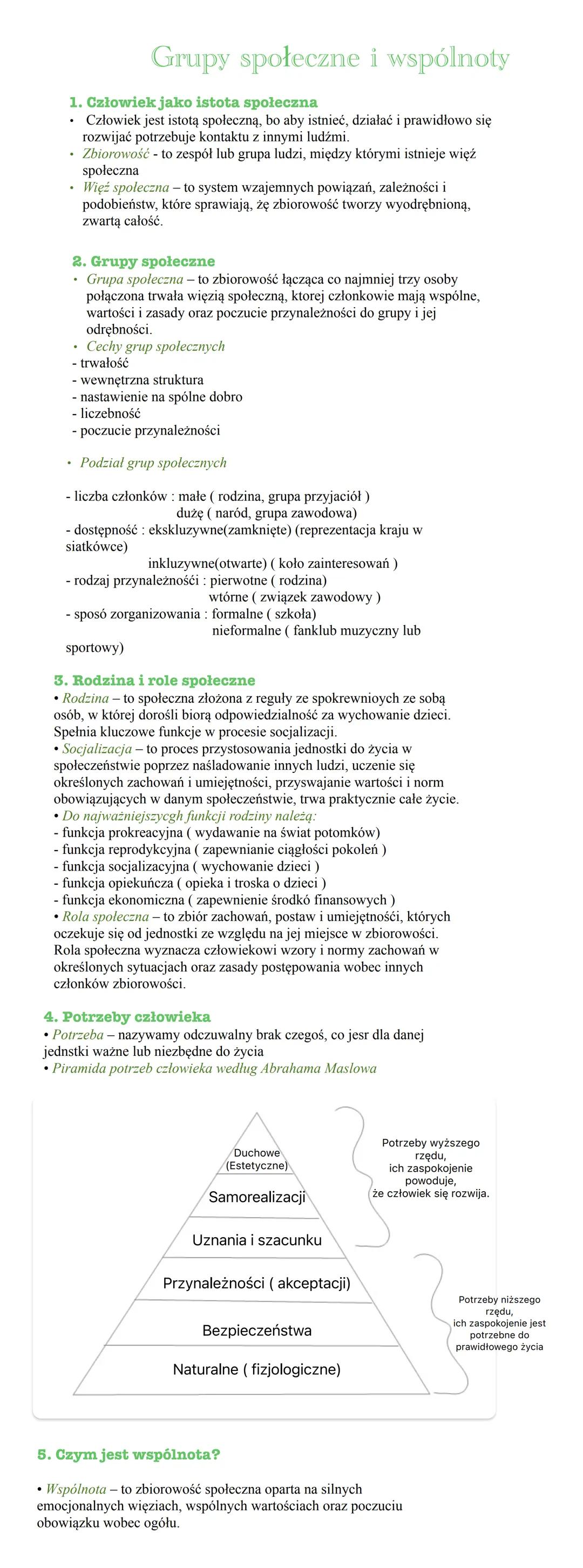 # Grupy społeczne i wspólnoty
1. Człowiek jako istota społeczna
* Człowiek jest istotą społeczną, bo aby istnieć, działać i prawidłowo s