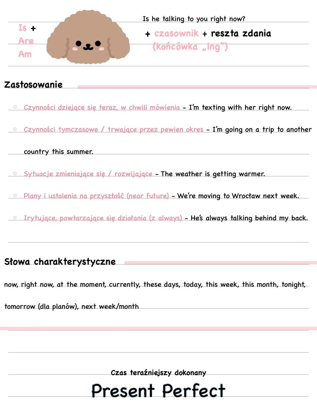 Czas teraźniejszy prosty
# Present Simple
Twierdzenie
She goes to the park every day.
+ czasownik + reszta zdania
3os. L.poj „s" "es"
„ies"