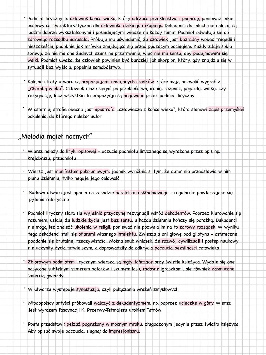 # Mloda Polska
## ramy czasowe epoki
Lata od 1890/1891 do 1918, początek epoki wiąże się z wydaniem pierwszego tomu poezji Kazimierza
Prze