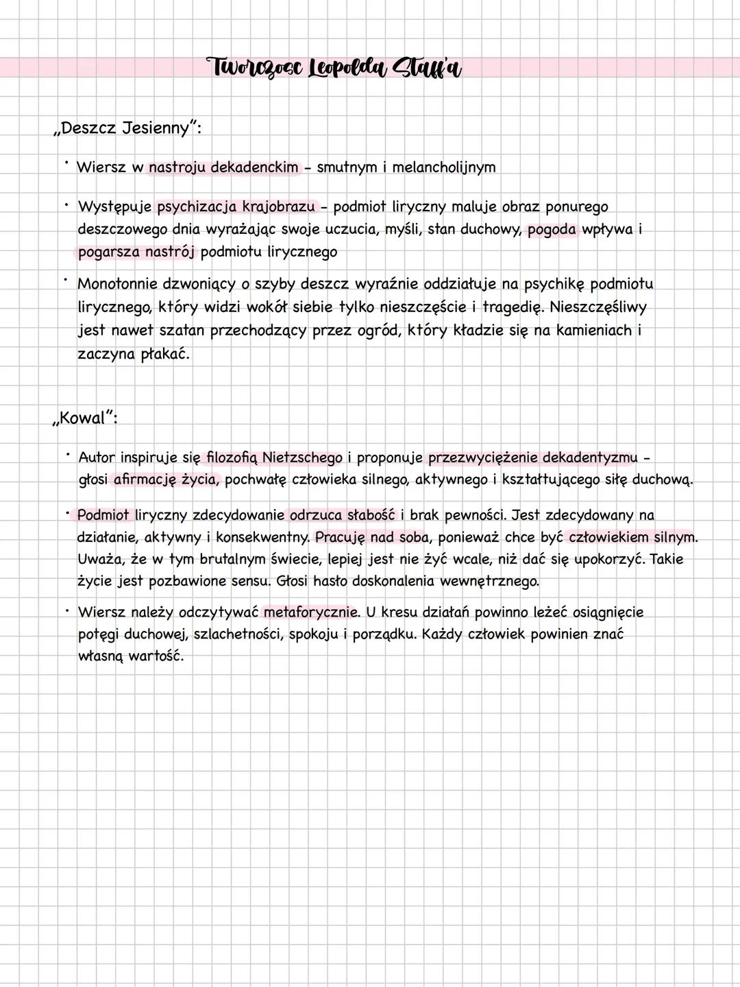 # Mloda Polska
## ramy czasowe epoki
Lata od 1890/1891 do 1918, początek epoki wiąże się z wydaniem pierwszego tomu poezji Kazimierza
Prze