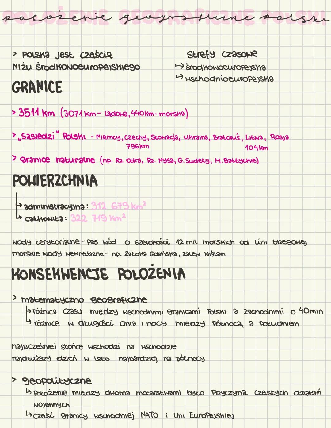 # pocorenie geодниrne polцки
> POLSKA jest częścią
NIŻU Środkowoeuropejskiego
# GRANICE
> 3511 km (3071 km- ladowa, 440km-morska)
Strefy