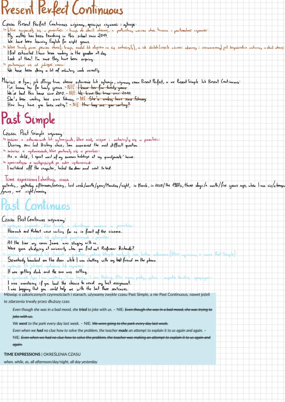 # Present Simple
Czasu present simple używang:
I have an out-of-date passport.
When we go on holiday, we always choose somewhere off the b