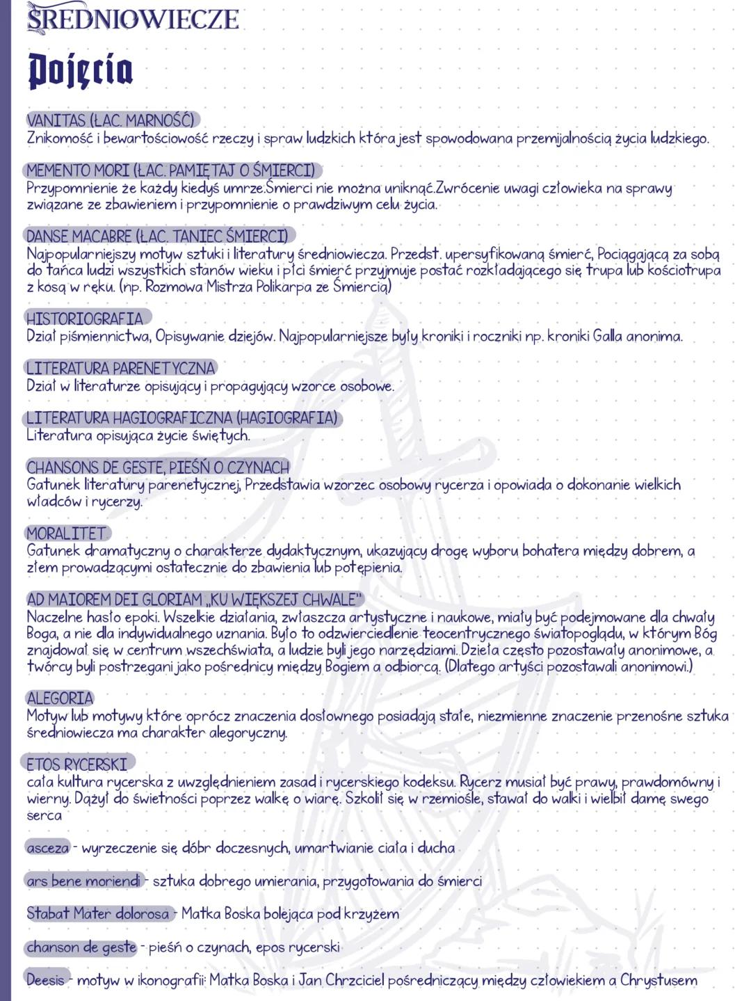 # SREDNIOWIECZE
Ramy czasowe: upadek Cesarstwa
Zachodniorzymskiego 476 Г.
Ramy czasowe
w Polsce:
druga polowa
א w
zdobycie Konstantynopol