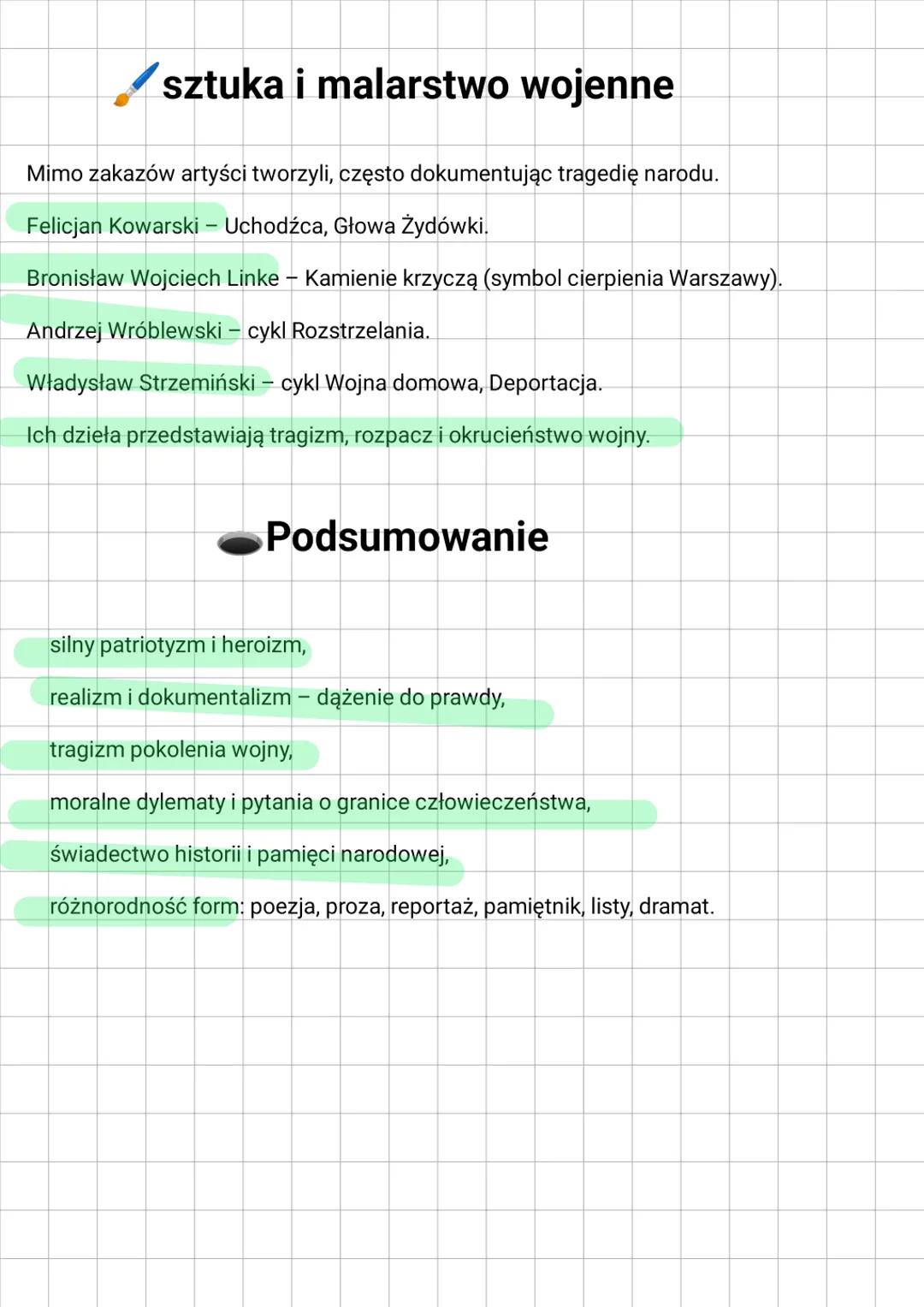 # literatura wojny i okupacji – wstęp
Chronologia
Ramy czasowe literatury wojennej i okupacyjnej obejmują lata 1939-1945, czyli okres II
w