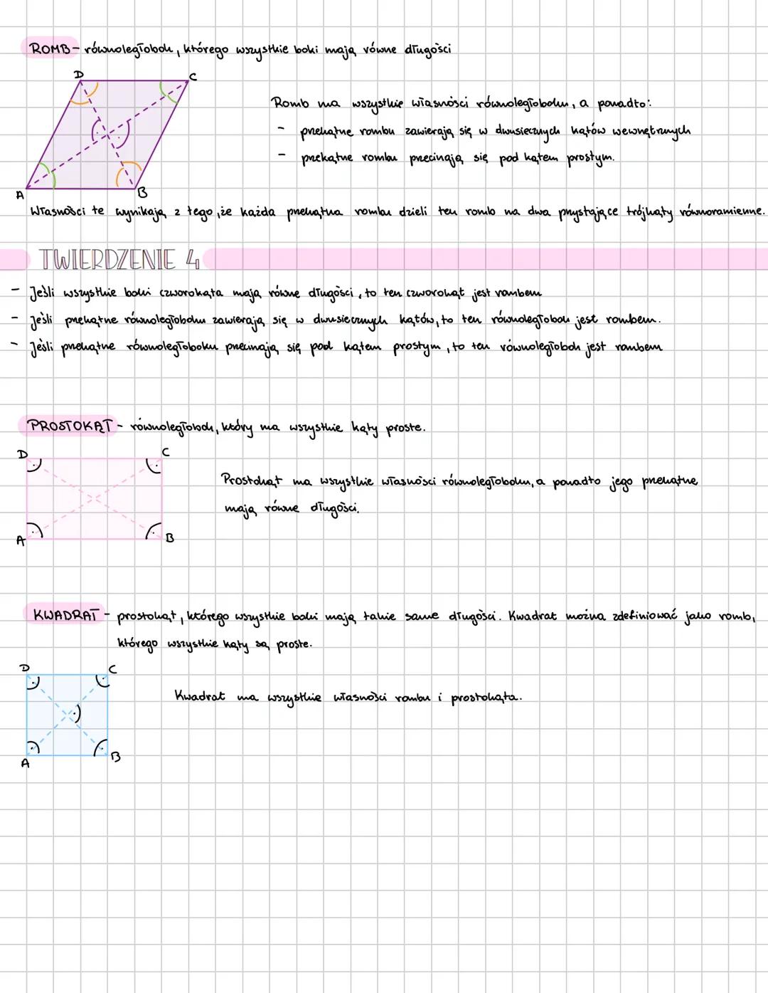 # Czworobaty
Podzial czworokątow. Trapezoidy
CZWOROKAT-wielokął mający cztery boli. Suma diugości boków czworokąta to jego obwod.
czworok