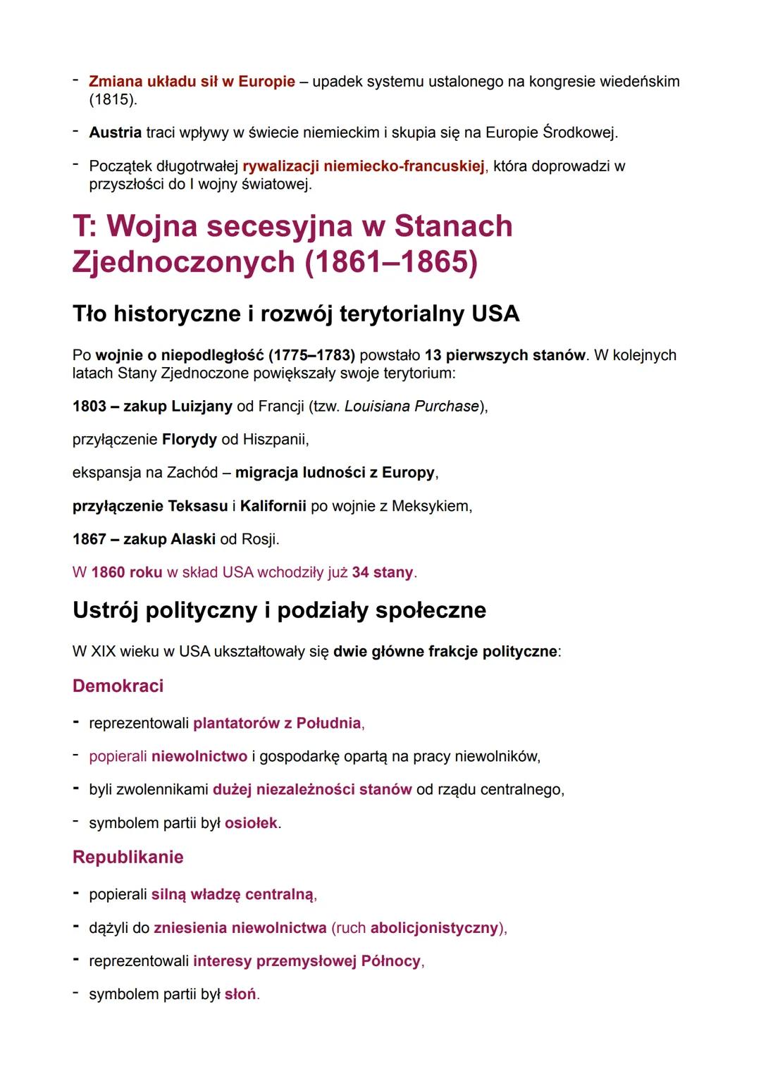 # T: Wojna krymska (1853-1856)
Wojna krymska była konfliktem między Rosją a koalicją Wielkiej Brytanii, Francji, Turcji i
Królestwa Sardyni