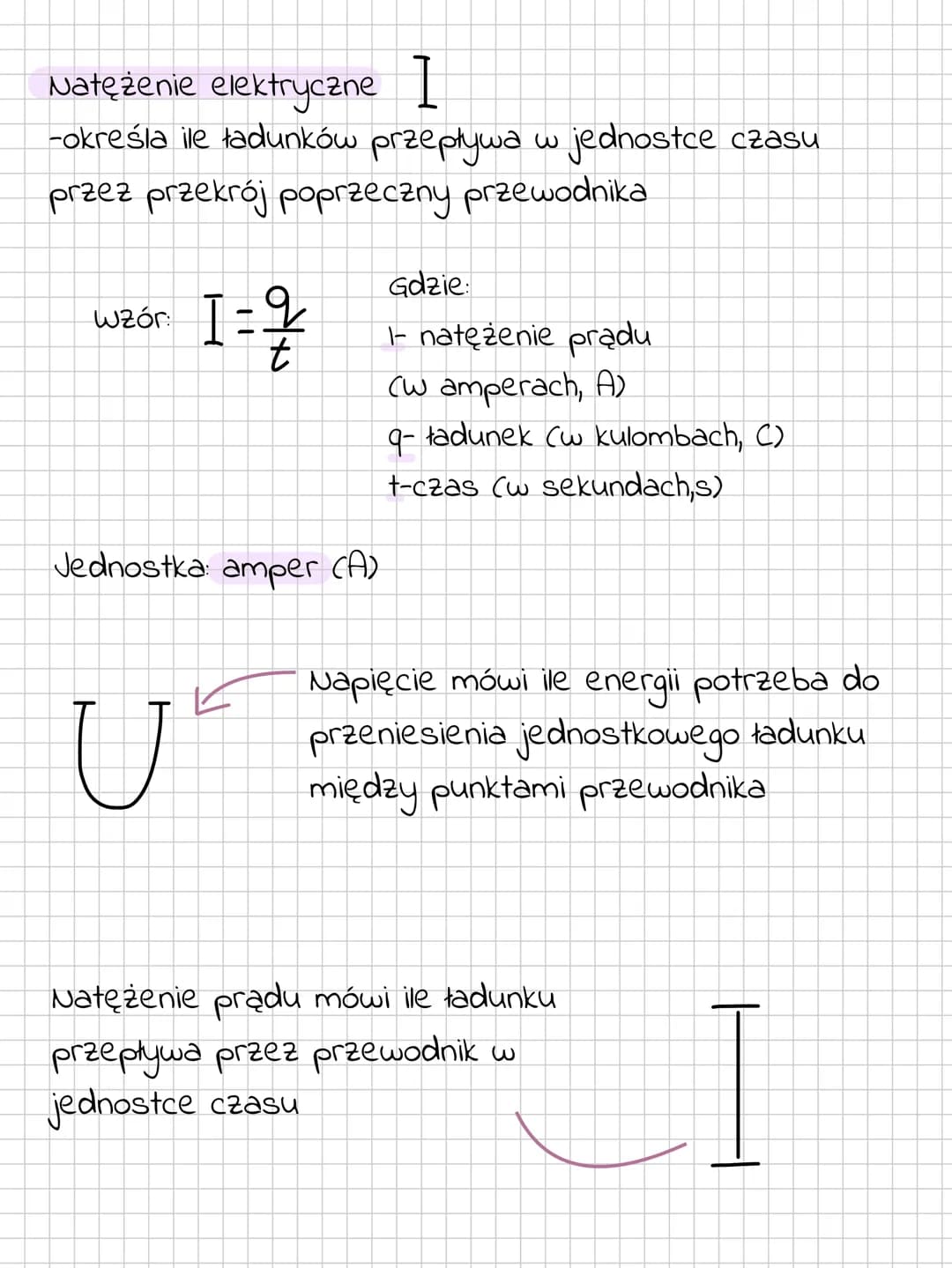 Prad elektryczny. Napięcie
elektryczne i natężenie prądu
Prąd elektryczny - ukierunkowany Cuporządkowany)
ruch swobodnych ładunków elektryc