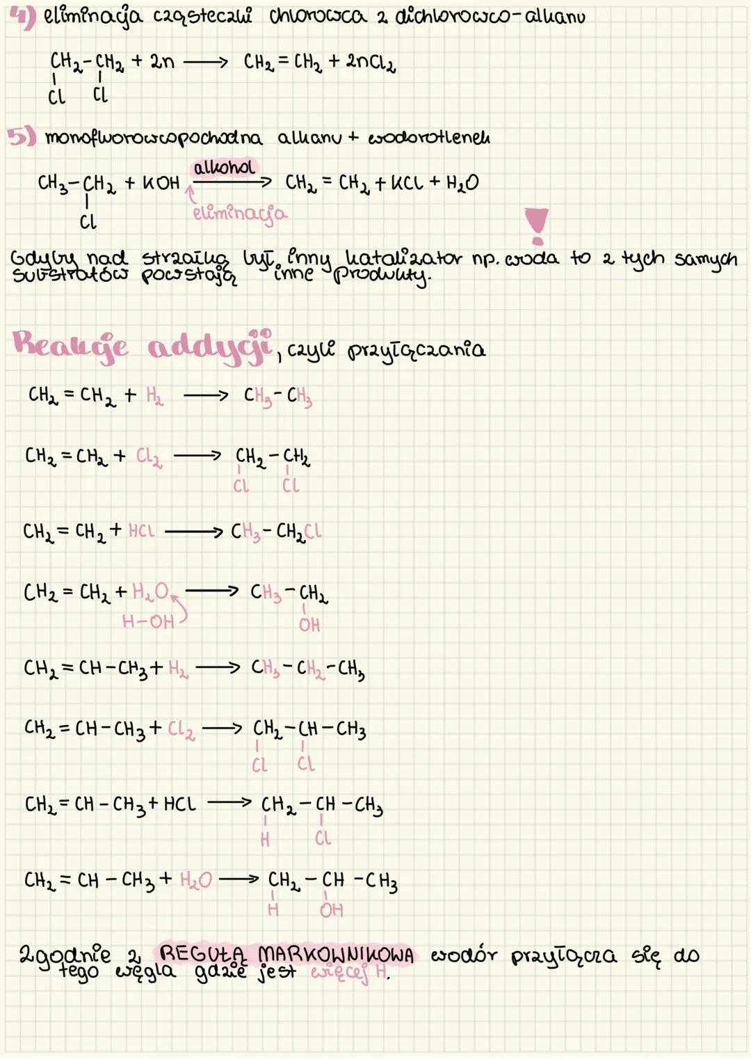 # ALKENY
$C_nH_{2n}$ - wzór ogólny
Nazewnictwo
zaczynamy numerować atomy węgla tak, żeby jak najbliżej było wiązanie
podwójne.
Charaktery