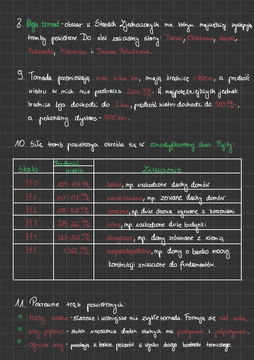2. Geszagrożenia
meteorologiczne.
1. Sxtormy - długotrwale wiatry o predkości $65\frac{km}{h}$ i sile $> 8$ w skali
Beauforta. Hieja mad mo