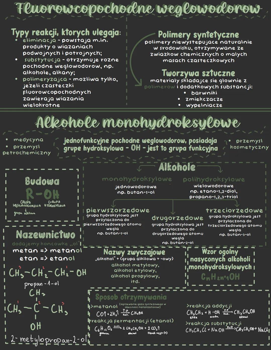 # Fluorowcopochodne weglowodorow
Fluorowcopochodne weglowodorow
jednofunkcyjne pochodne
weglowodorow, w ktorych
czasteczkach wystepuja atom/