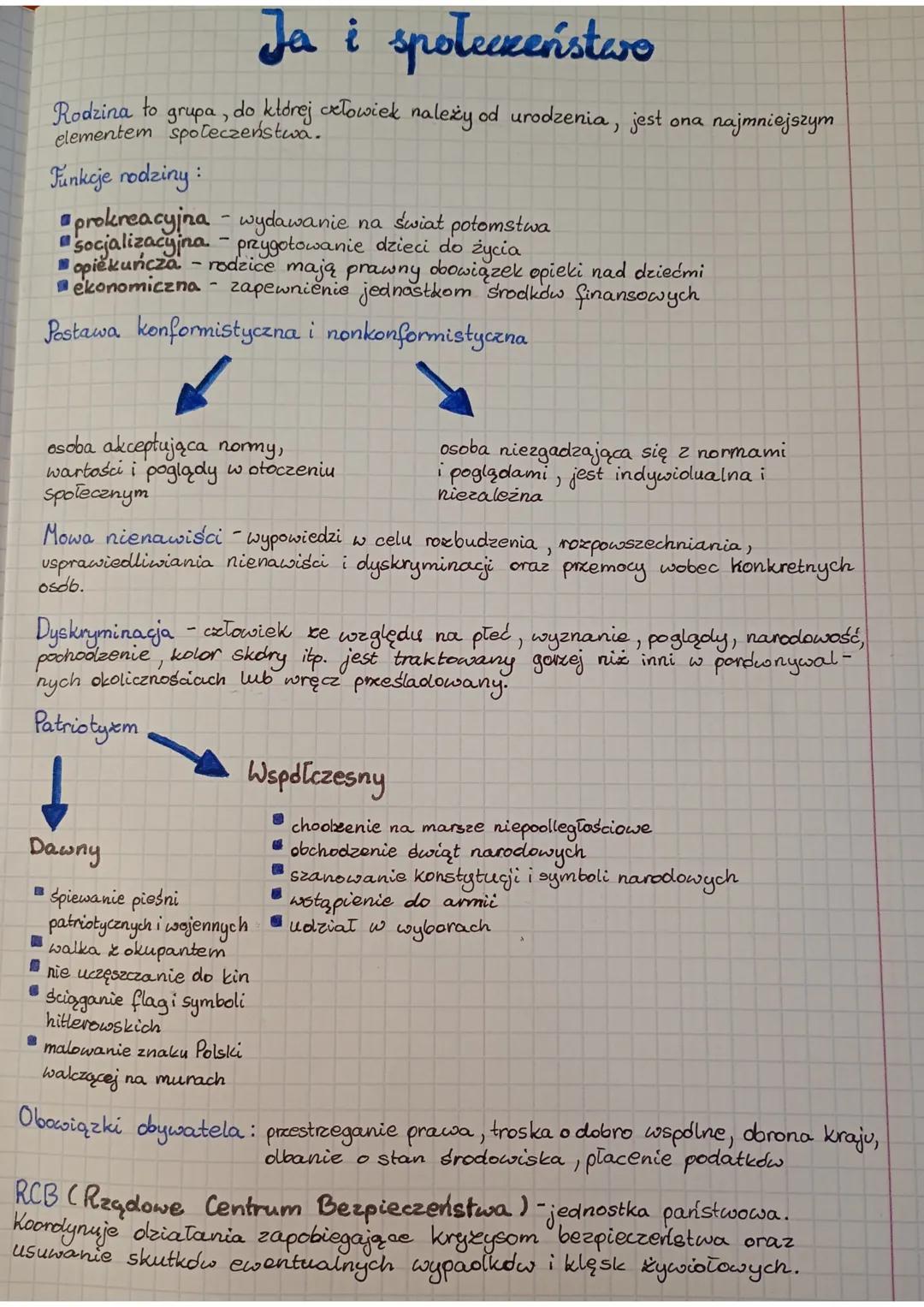 # Ja i społeczeństwo
Rodzina to grupa, do której człowiek należy od urodzenia, jest ona najmniejszym
elementem społeczeństwa.
Funkcje rodz