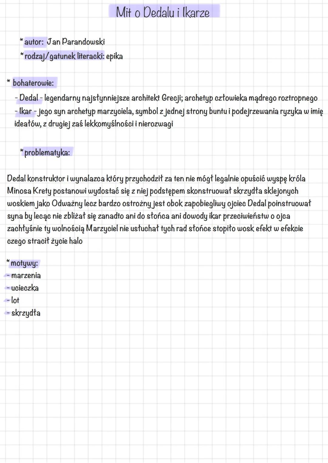 # Mitologia Grecka
Mit o powstaniu świata
* autor: Jan Parandowski
* rodzaj/gatunek literacki: epika/kosmogoniczny
* bohaterowie:
- Cha