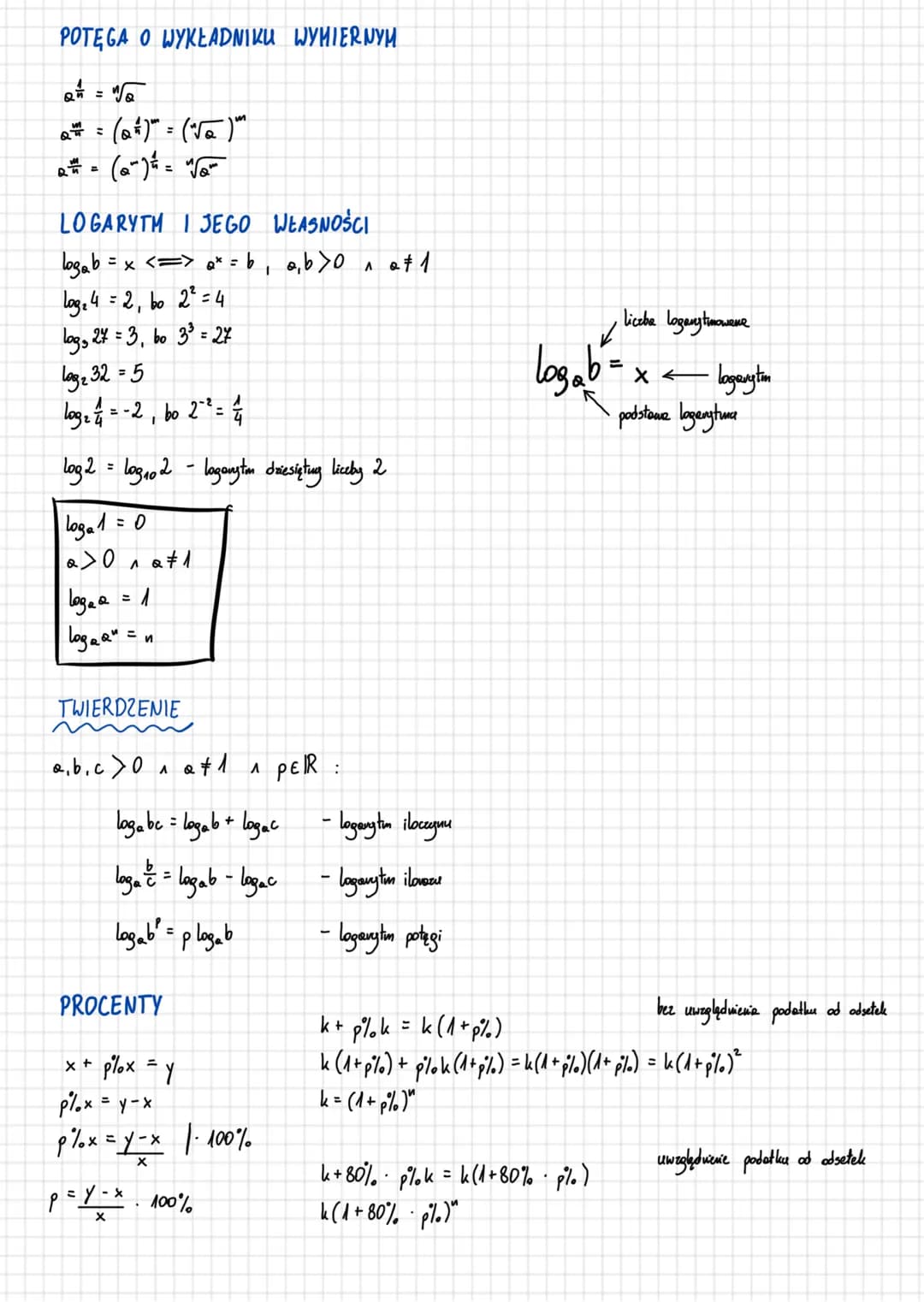 # MATEMATYKA
PIERWIASTEK KWADRATOWY
$\sqrt{a} = b <=> b^2 = a \land a,b \geq 0$
$\sqrt{a^2} = \begin{cases} a <=> a \geq 0 \\ -a <=> a <