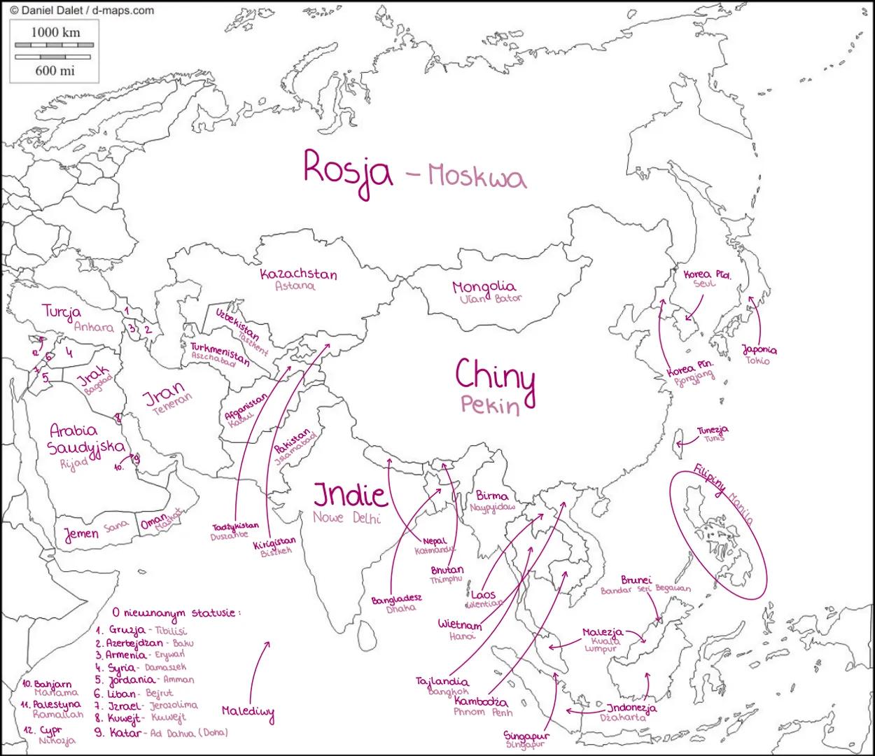 Daniel Dalet/d-maps.com
1000 km
600 mi
Rosja - Moskwa
Kazachstan
Astana
Mongolia
Ulan Bator
Turcja
4
Ankara
Jrak
Bagolad
Arabia
Saud