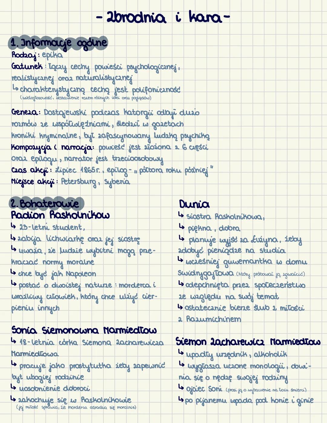 Zbrodnia i kara - język Polski