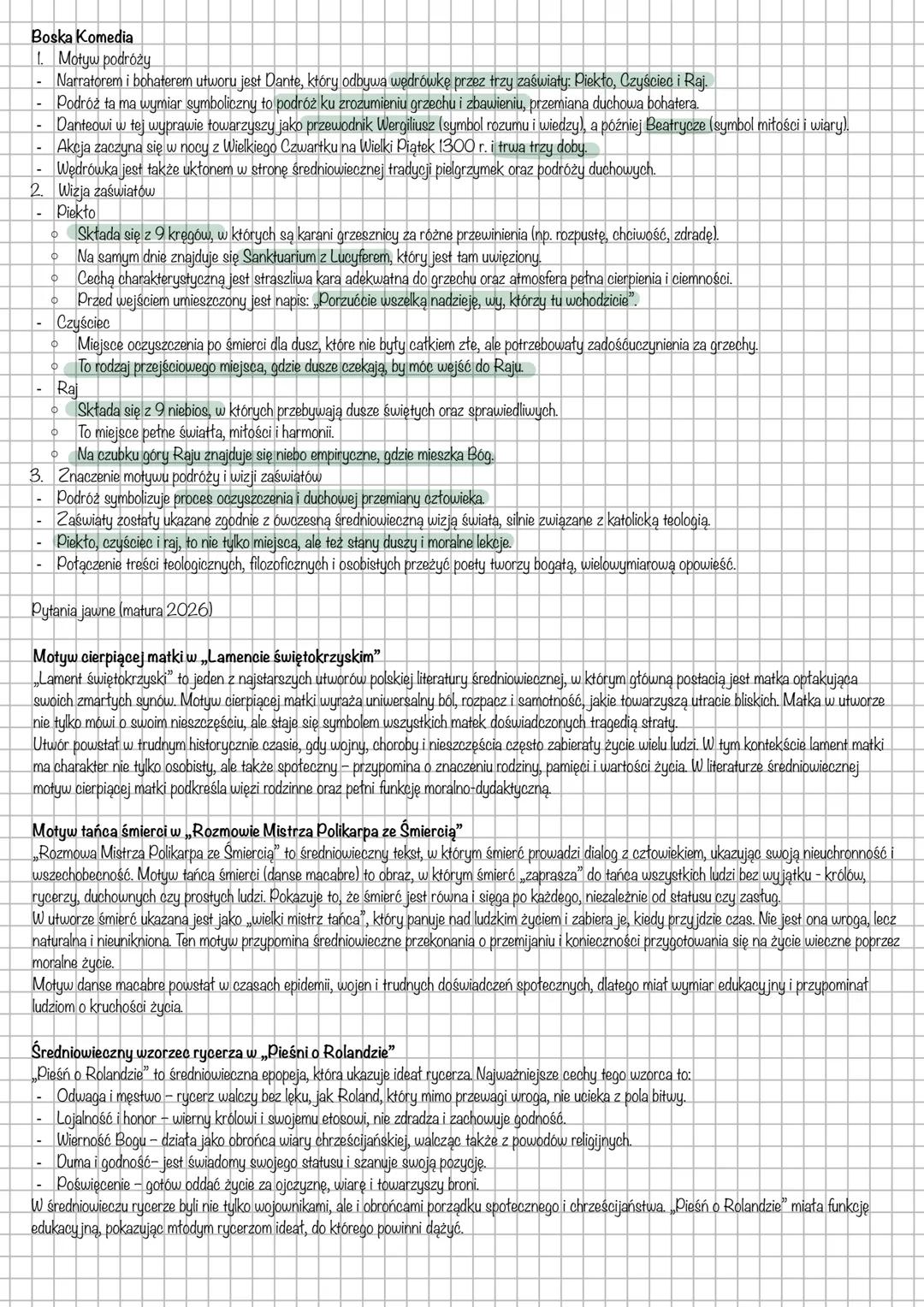 # ŚREDNIOWIECZE
Granice epoki średniowiecza w Europie i Polsce
Epoka średniowiecza zaczęła się wraz z upadkiem cesarstwa zachodniorzymskieg