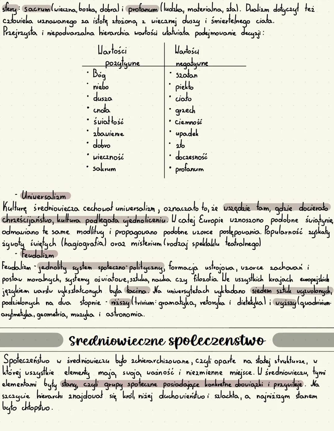 # ŚREDNIOWIECZE
## Nazwa epoki
Nazwa epoki przyjęła się dopiero u XVIlw., początkowo u języku łacińskim medium
avenium wieki średnie i sug
