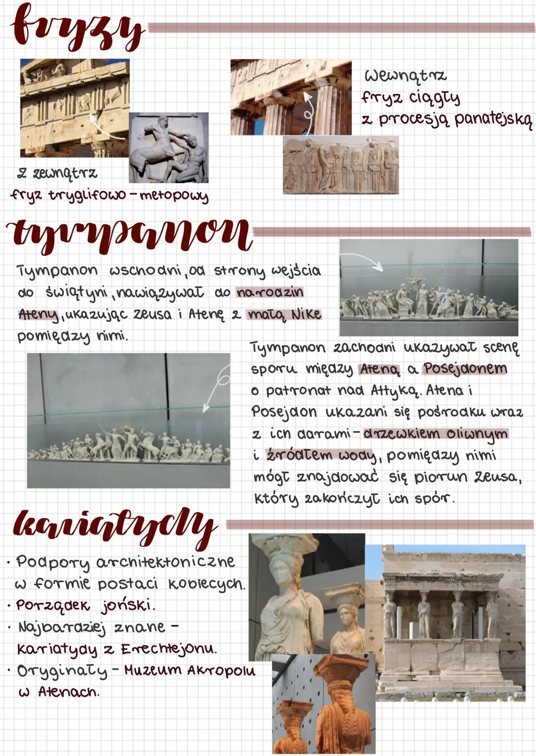 # Grecja architektura
PORZĄDKI ARCHITEKTURY:
Porządek architektoniczny, to system konstrukcyjno-dekoracyjny, którego elementy o określonym