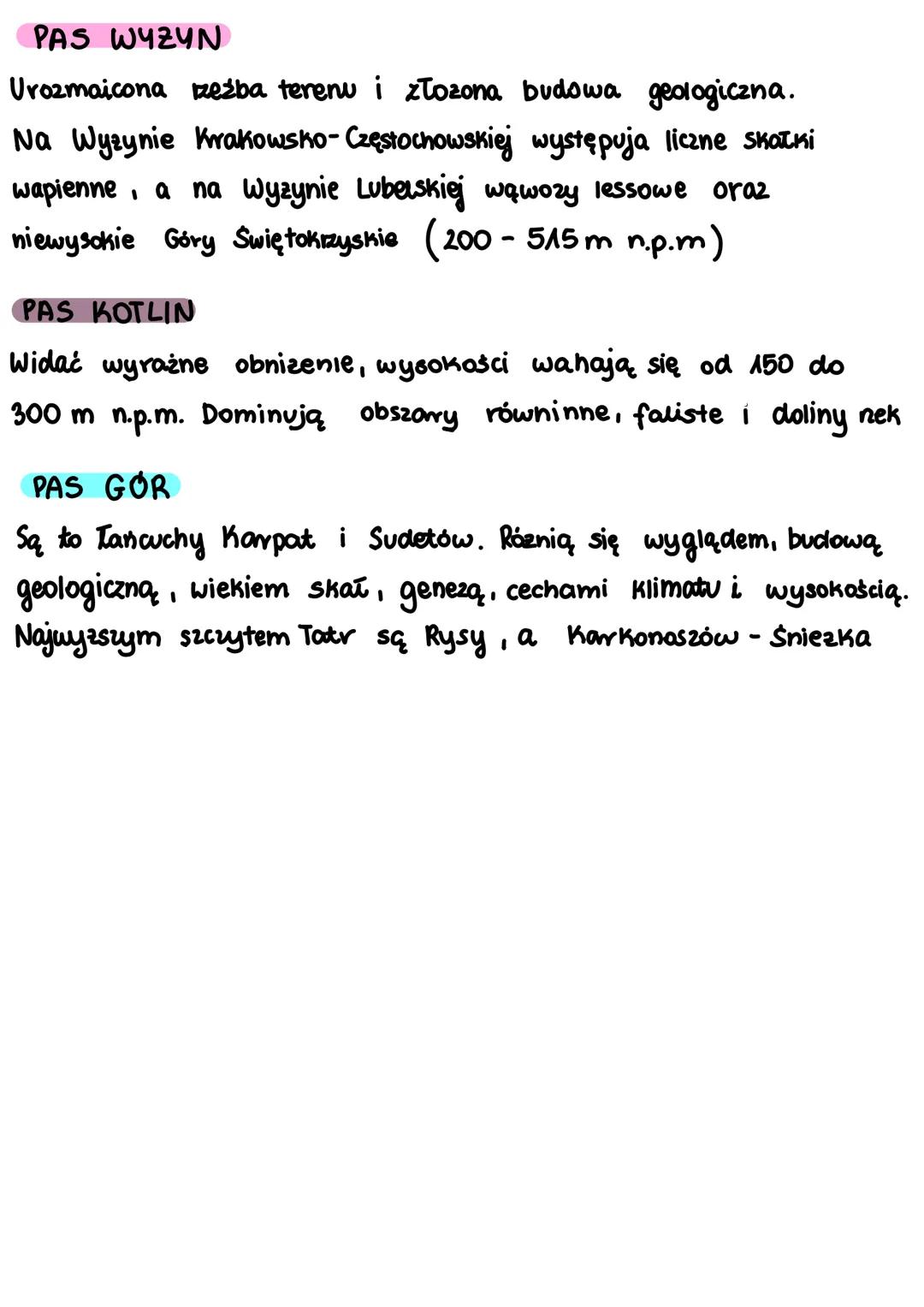 # polozenie i obszar Polski
zakole
Odry
52°51'N,
14°07'E
Jastrzębia Góra 54°50′N, 18°18′E
zakole Bugu
50°52′N, 2°09'E
Szczyt Opołonek
49