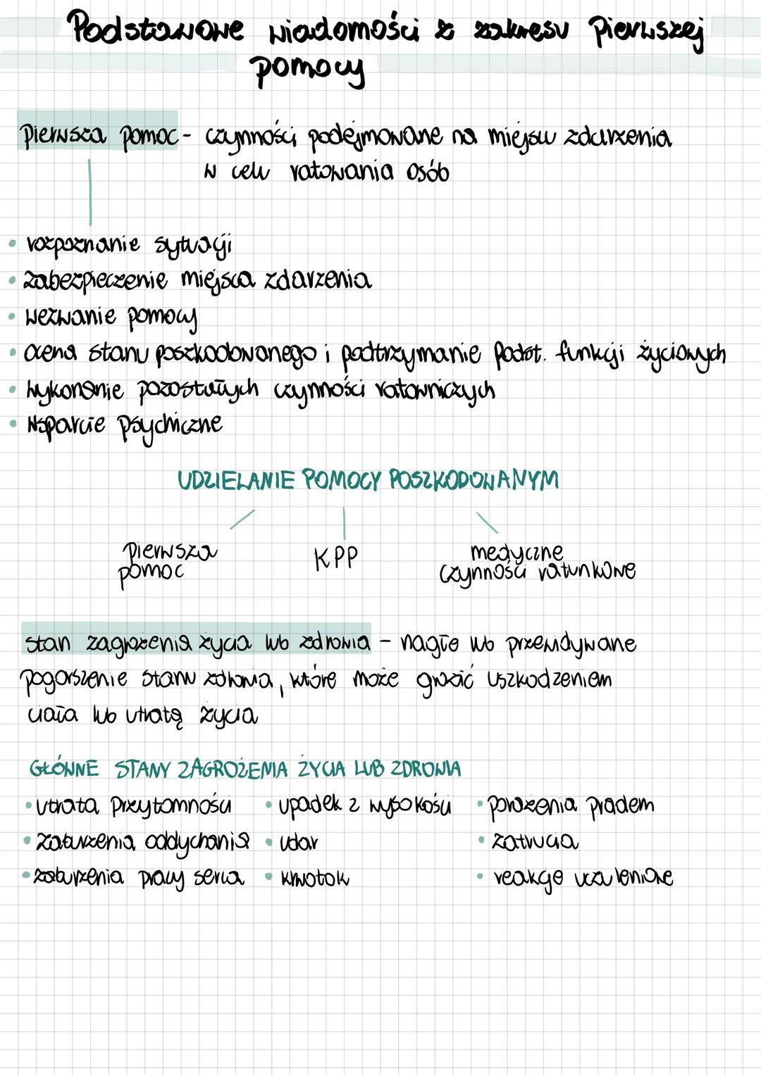 # Podstawowe wiadomości & zakresu Pierwszej
pomocy
Pierwsza pomoc - czynności podejmowane na miejscu zdarzenia
W celu ratowania osób
• vox