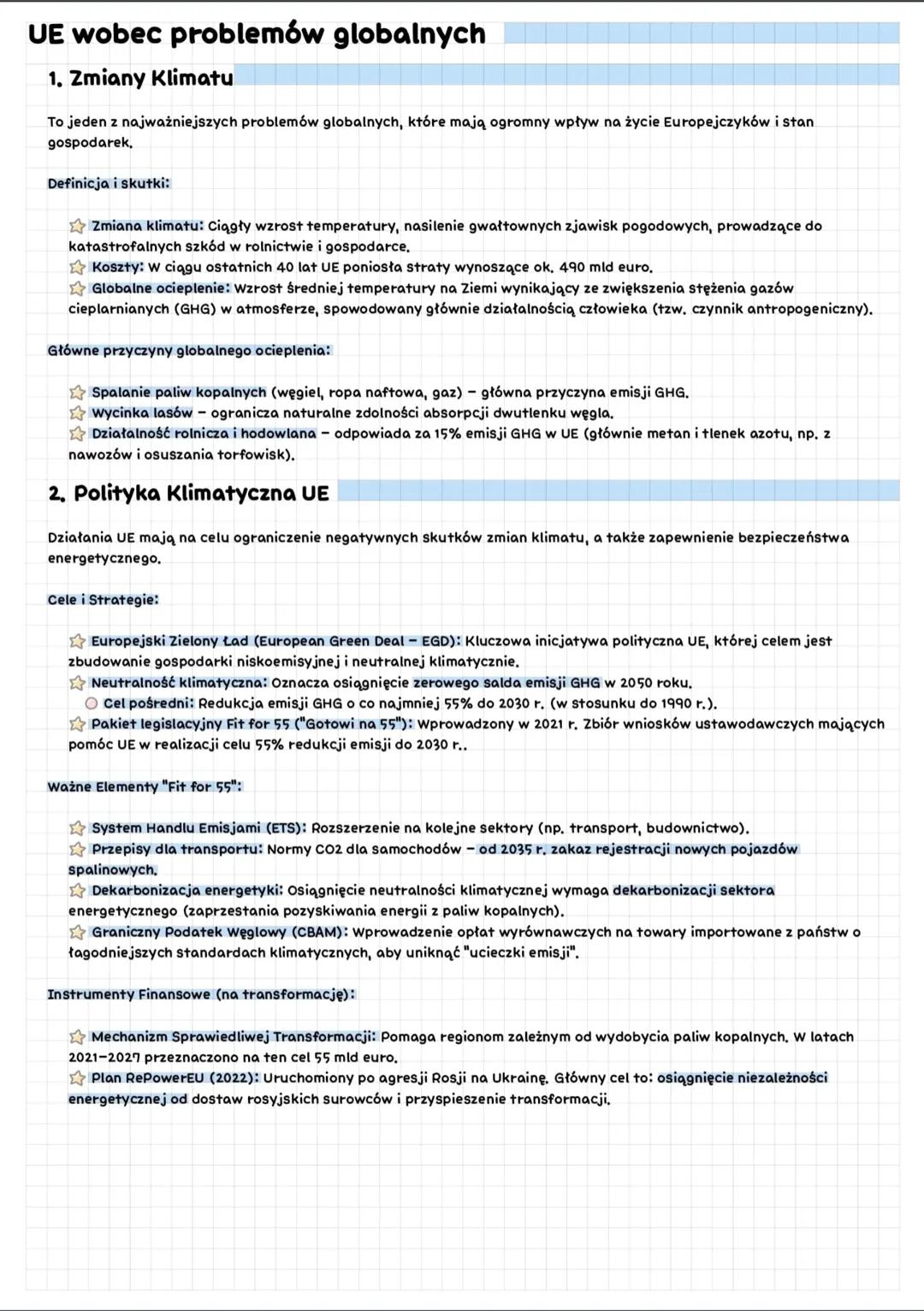 UE wobec problemów globalnych