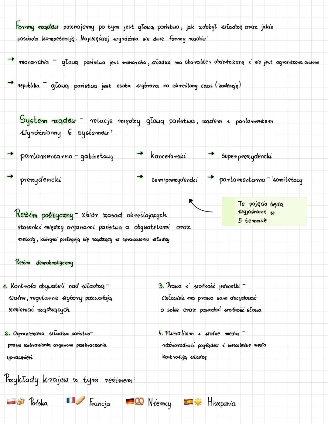 Ustroje
Współczesnych
Państw # Modele ustrojowe panstw
ustroj parństwa (system polityczny) - sposób w jaki państwo jest
xorganizowane i x