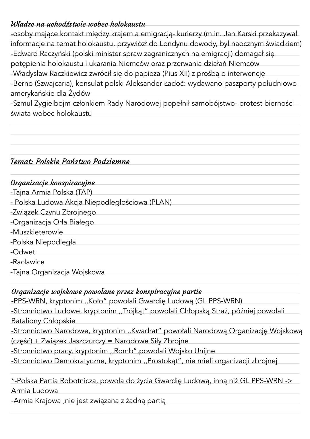 Temat: Polska pod okupacją niemiecką i sowiecką
Pakt Ribbentrop-Molotow
-linia podziału wzdłuż Narew-Wisła-San
-23.08.1939.
Traktat o gran