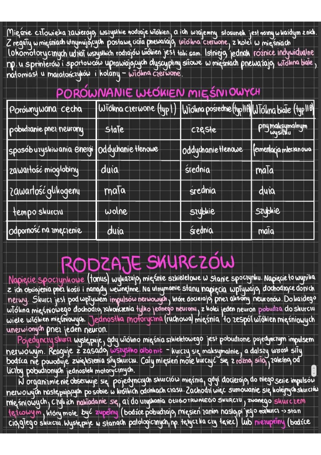 # Budowa i funkcjonowanie układu mięśniowego
MIĘŚNIE
- odpowiadają, za ruch
- >POBUDLIWOŚĆ => reagowanie na bodice
- >KURCZLIWOŚĆ => zdolno