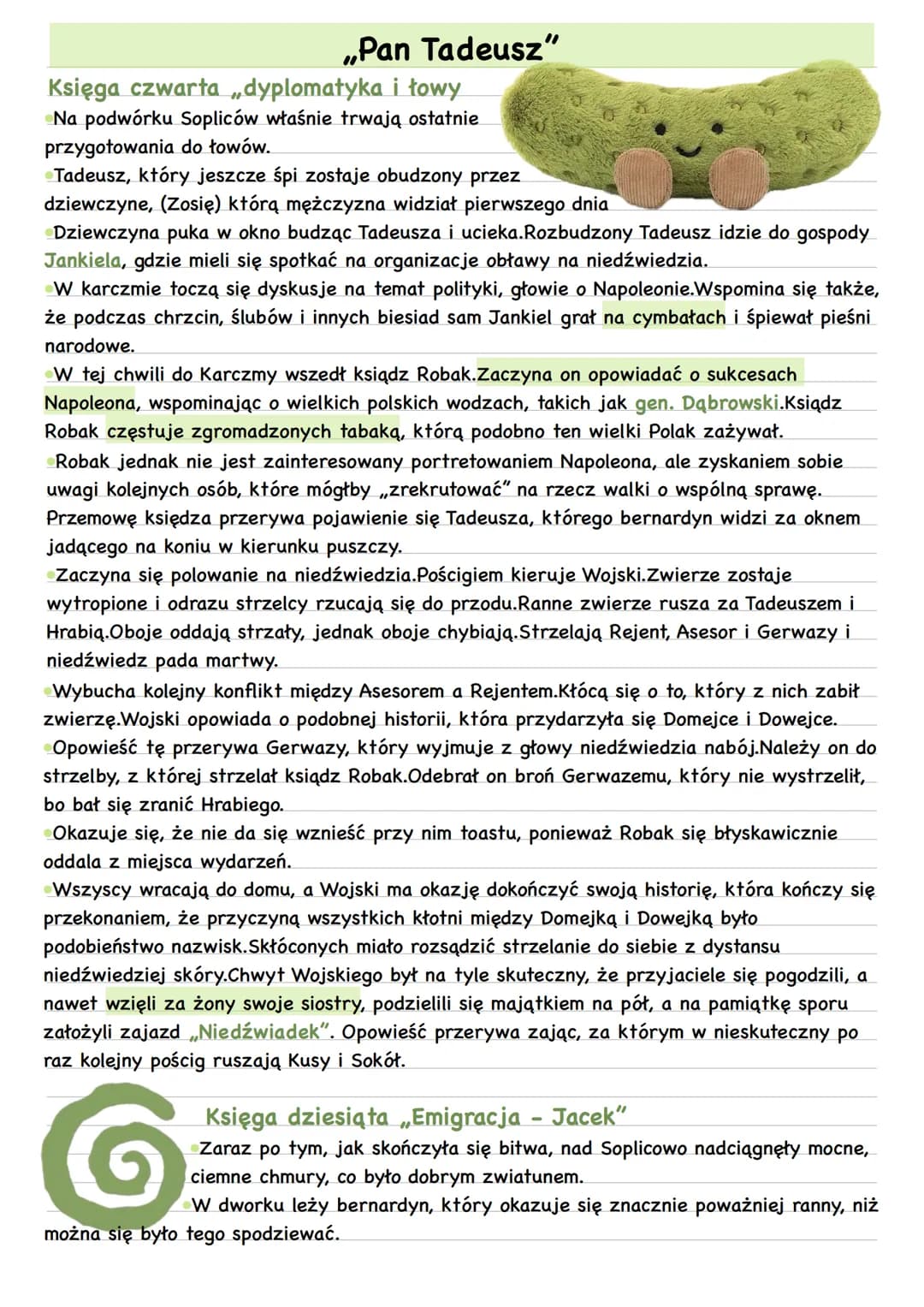 # „Pan Tadeusz"
Księga czwarta „dyplomatyka i łowy
* Na podwórku Sopliców właśnie trwają ostatnie
przygotowania do łowów.
* Tadeusz, który
