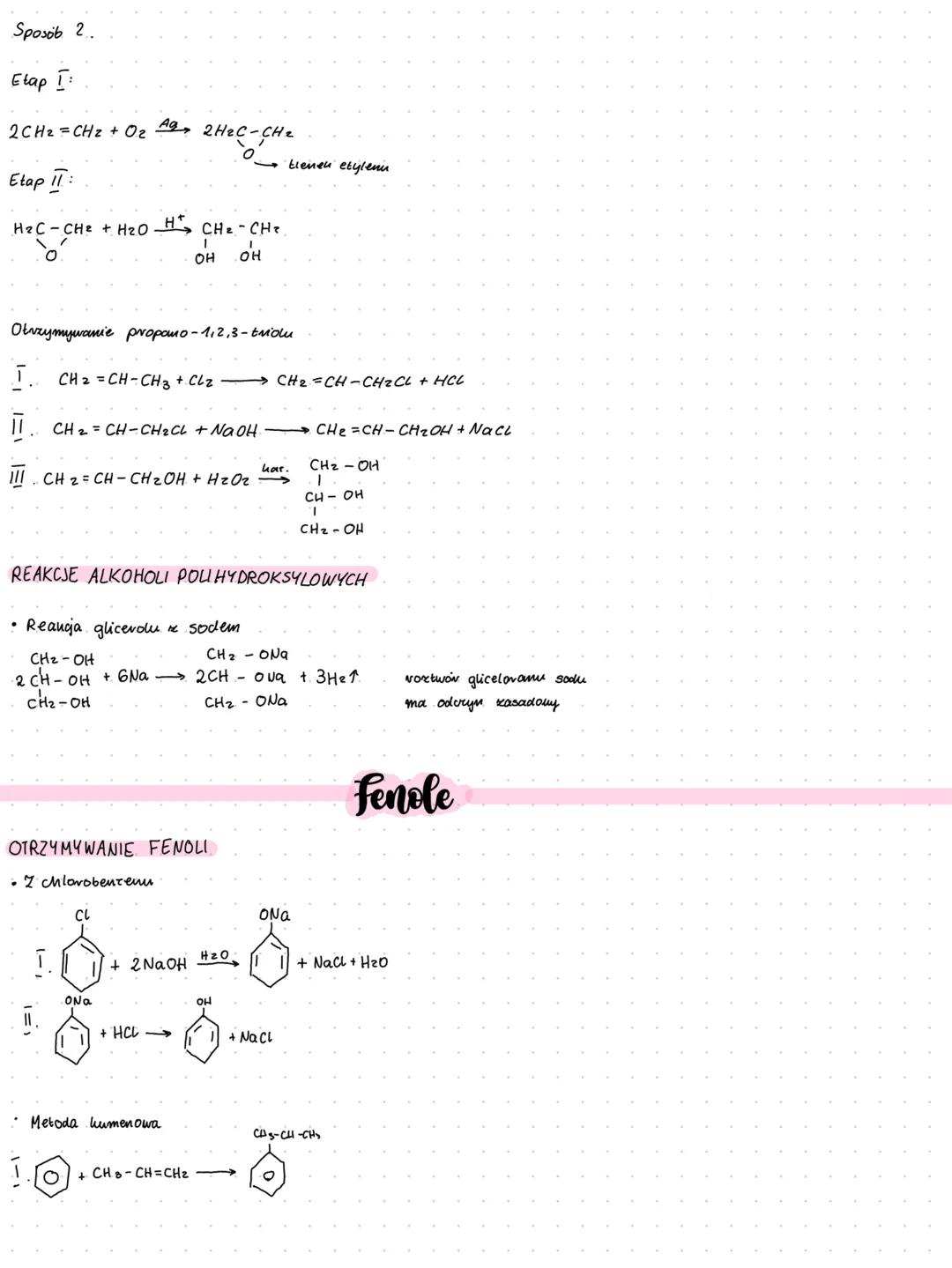 # Alkohole
OTRZYMYWANIE ALKOHOLI MONOHYDROKSYLOWYCH
• Addycja cząsteczki wody do czasteochi allienu
CH2=CH2 + H2O hatipis CH3-CH2OH
katal