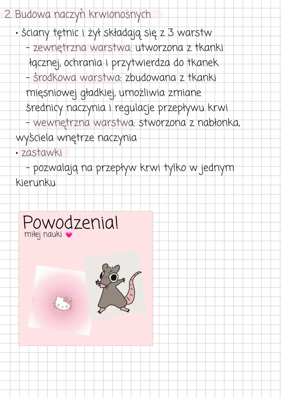 Biologia
1. Obieg krwi
krążenie krwi
• Naczynia krwionośne dziela się na dwie sieci :
krwiobiegi
- maty (płucny)
- duzy (ustrojowy)
• ser