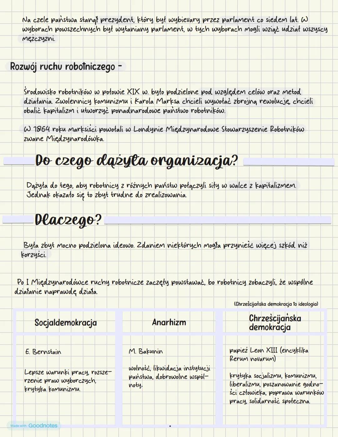 # Przemiany polityczno-
społeczne w Europie
Demokracja - demokracja polega na tym, że to władza należy do ludu. Glownym mechanizmem
jest gł