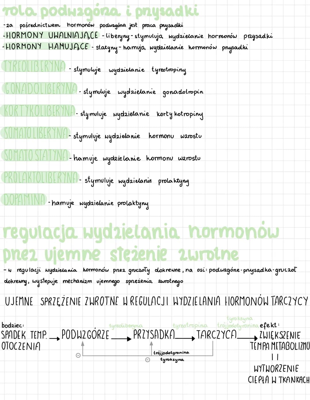 # UKLAD HORMONALNY
• działa za pomoca hormonów, które modyfikuja (stymujuja, lub hamuja) czynności komórek
docelowych
• Składają się grucz