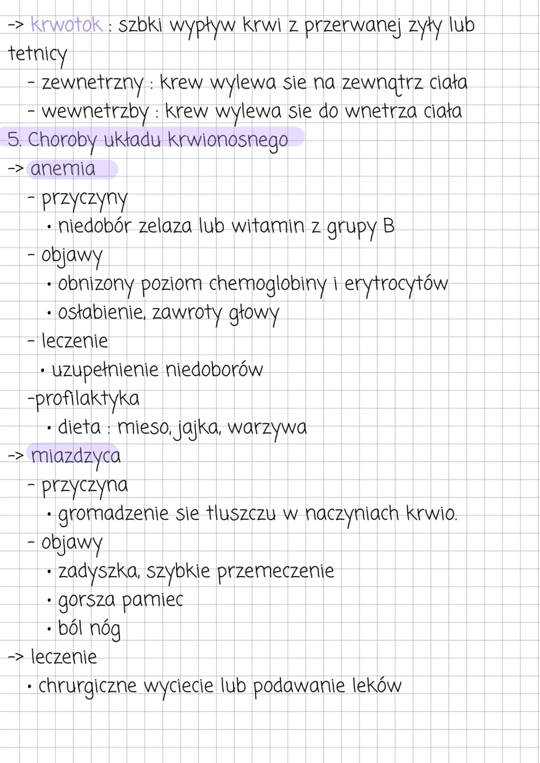 # Biologia
1. Dbanie o układ krwionosny
-> odpowiedznia dieta
krwionosnego
-> unikanie picia alkocholu i palenia papierosów
-> umiarkow