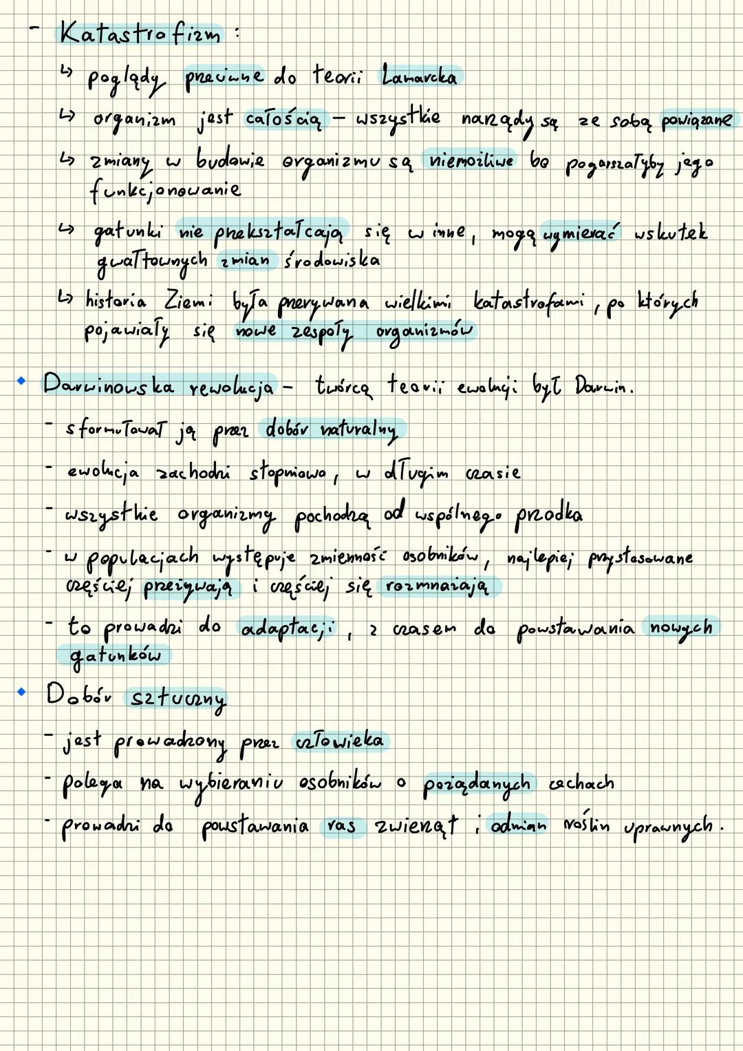 Temat
5.1
str. 226
# ROZWÓJ MYŚLI
# EWOLUCYJNEJ
- Ewolucja (w biologii) - proces stopniowych i nieodwracalnych
prekształceń organizmów.
- do