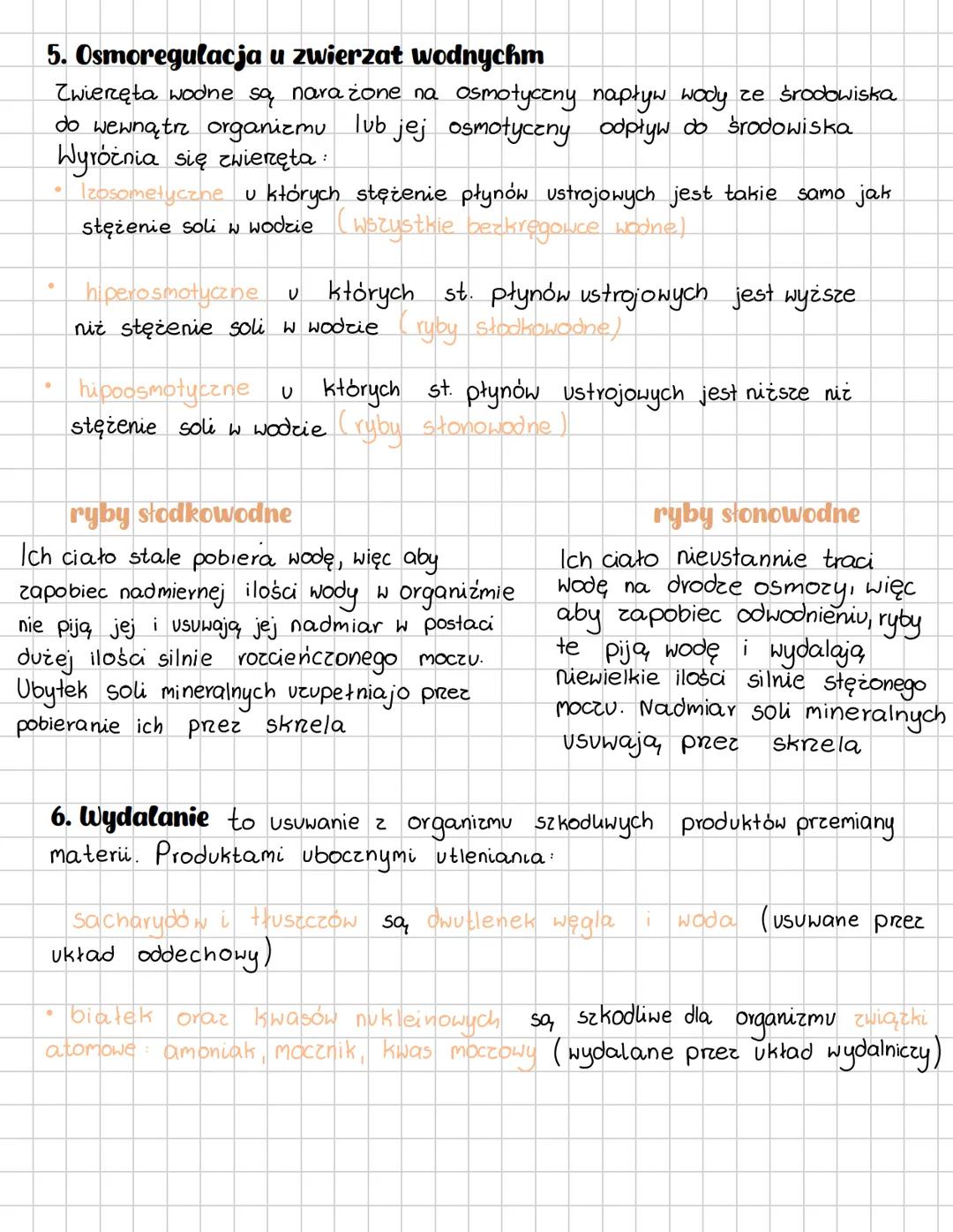 COMPOSITION BOOK
100 Sheets 200 Pages
9% x 7½ in/ 24.7 х 19.0 см # Osmoregulacja i wydalanie u zwierzat
1. Osmoregulacja to równowaga (ho