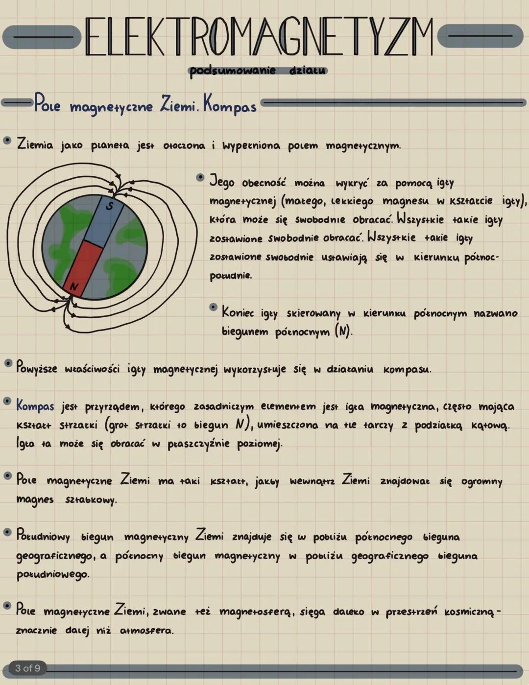 # ELEKTROMAGNETYZM
podsumowanie działu
# Magnes trwały
magnes- ciało, które przyciąga ferromagnetyki albo przyciąga lub odpycha inne magn