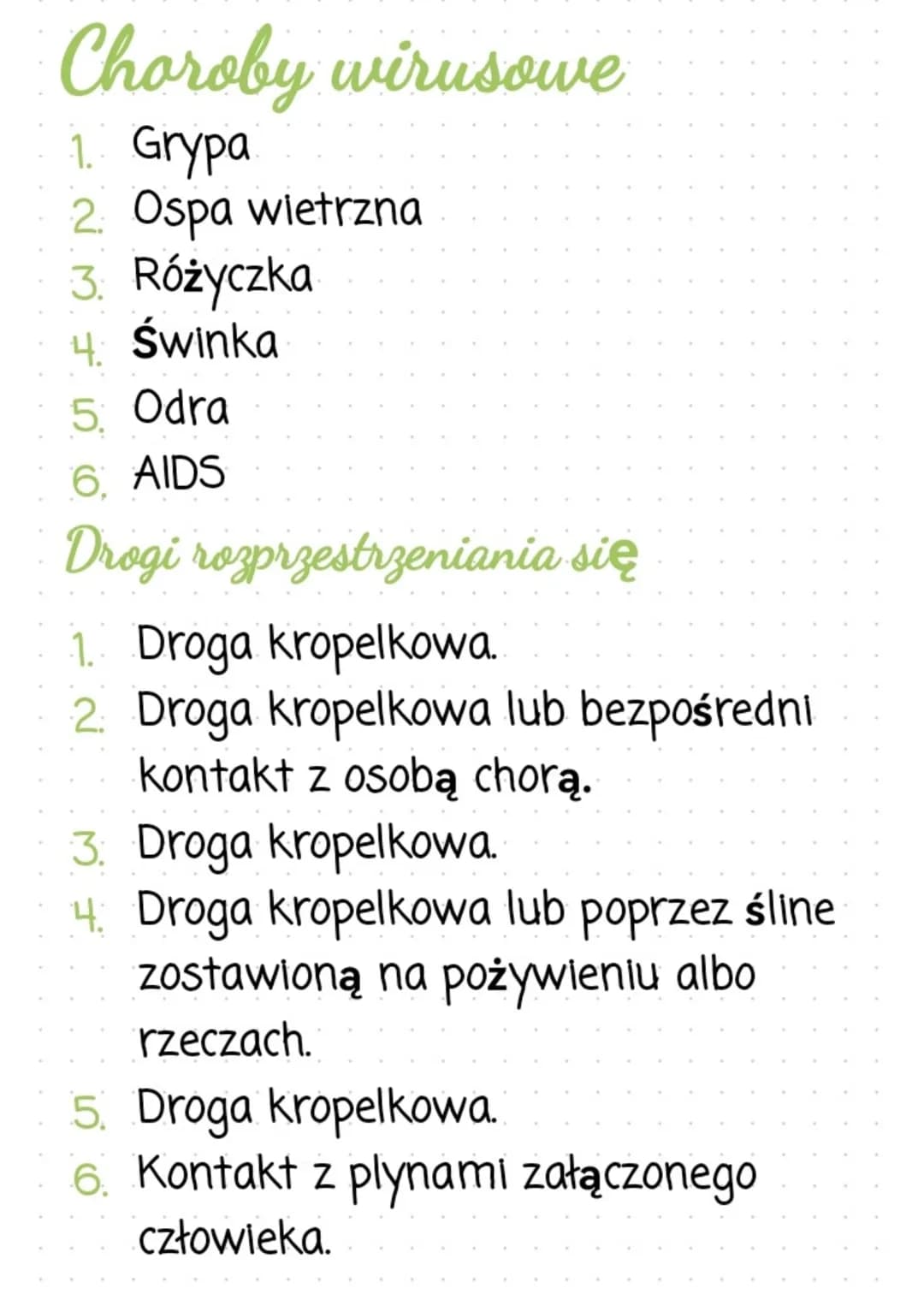 Choroby bakteryjne
1. Gruźlica
2. Borelioza
3. Tężec
4. Salmonelloza
Drogi rozprzestrzeniania się
1. Droga kropelkowa.
2. Spowodowane ukąsze