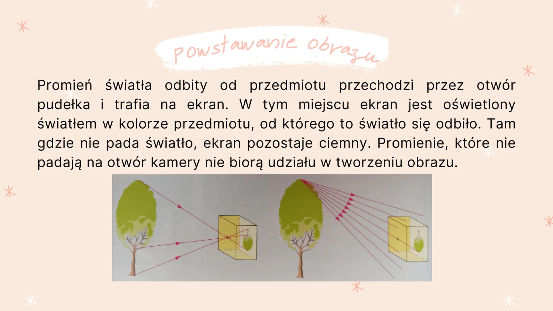 Optyka
WIDZIMY DZIĘKI
ŚWIATŁU
@dziewczyna_programista WIDZIMY DZIĘKI
ŚWIATŁU
Źródła światła widzimy, bo wysyłane przez nie światło dociera