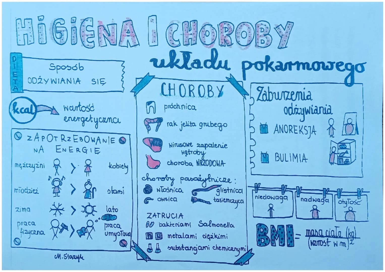 # HIGIENA I CHOROBY układu pokarmowego
## DIETA
* Sposób ODŻYWIANIA SIĘ
* kcal wartość energetyczna
## ZAPOTRZEBOWANIE NA ENERGIE
*