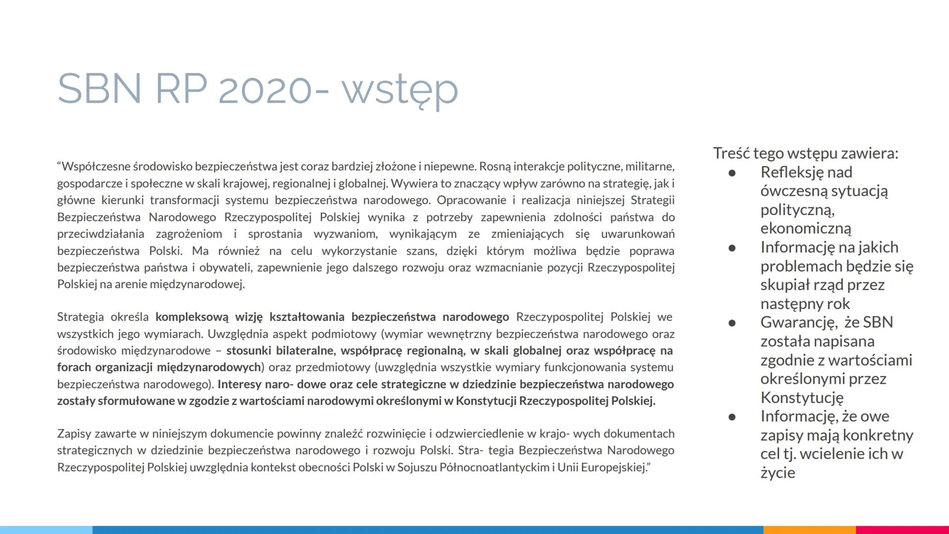 BEZPIECZEŃSTWO
PAŃSTWA # Bezpieczeństwo własne i zbiorowe
BEZPIECZEŃSTWO- stan, w którymś komuś lub czemuś nic nie grozi. Można mówić o bezp