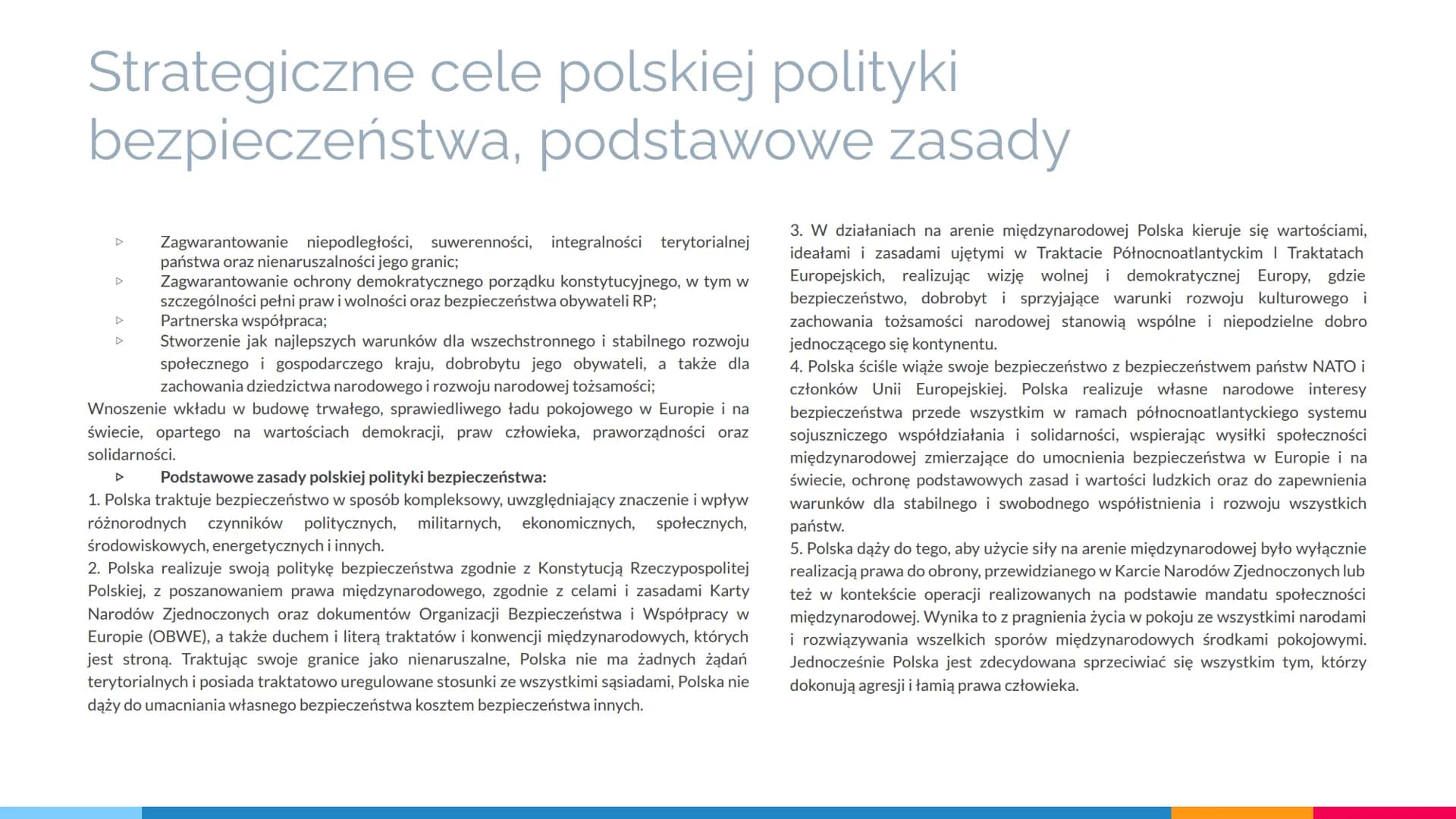 BEZPIECZEŃSTWO
PAŃSTWA # Bezpieczeństwo własne i zbiorowe
BEZPIECZEŃSTWO- stan, w którymś komuś lub czemuś nic nie grozi. Można mówić o bezp